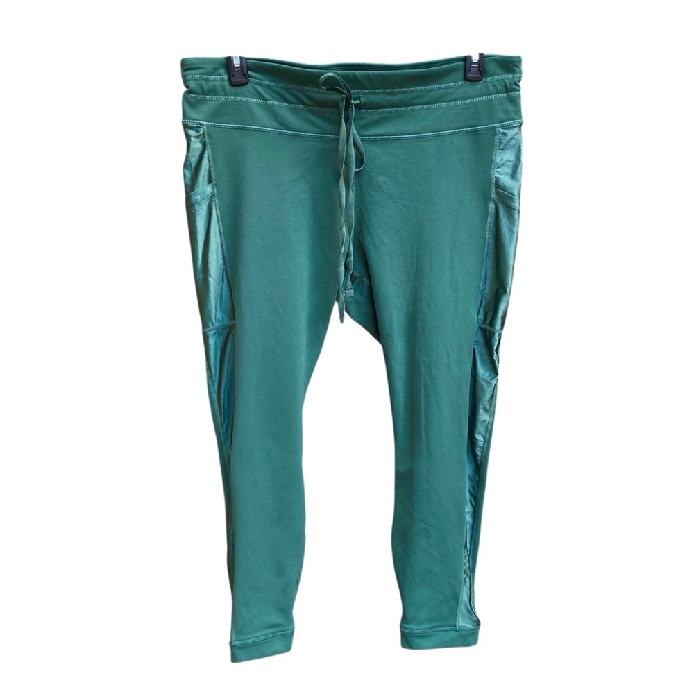 Fabletics Powerhold Hunter Green Athletic Leggings Womens Plus Size 2X